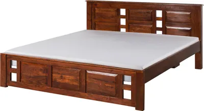 Immagine prodotto di MASSIVMOEBEL24 | OXFORD #254 Letto matrimoniale in legno di acacia - laccato / nougat 200x200