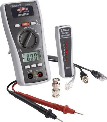 Produktbild von Kabeltester CT-3 DMM VOLTCRAFT Geeignet für BNC, RJ11 und RJ45