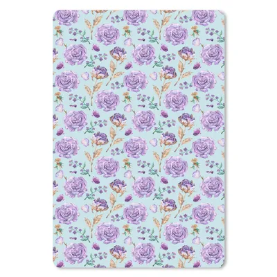 Produktbild von MuchoWow® Mauspad Mousepad Blumen - Muster - Rosen 40x60 cm - Mousepads - Maus Mat - Pad - Mausunterlage - Schreibtisch Accesoire