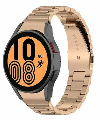Produktbild von By Qubix Edelstahl Gliederarmband - Roségold - passend für Samsung Galaxy Watch 6 - 40 mm & 44 mm