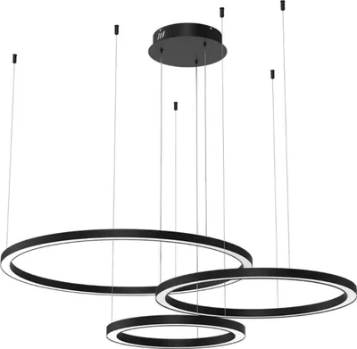 Zdjęcie produktu dla Żyrandol LED GALAXIA czarno-biały 85W Ciepła biel 5100lm metal wym:100x115x80cm IP20 Milagro