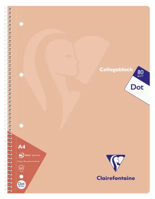 Produktbild von Clairefontaine Collegeblock 80Bl 90g Dot sort