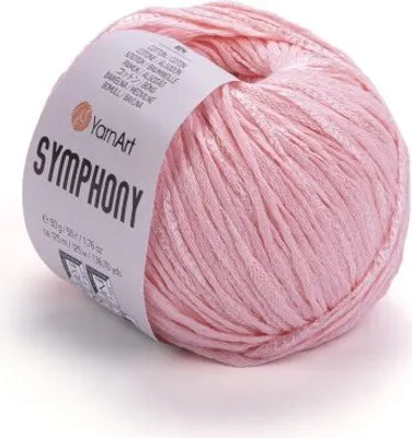 Produktbild von Yarnart Symphony 2118 / Hellrosa 50g, 125m - Leichte Frühlings- und Sommerprojekte, 80% Baumwolle
