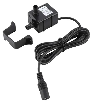 Imagen del producto de Mini bomba sumergible de corriente continua, con una potencia de 4,8W y un caudal de 240 litros por hora, ideal para acuarios
