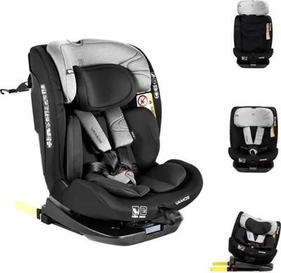 Produktbild von Moni Kindersitz Vamos i-Size (40-150cm) Gruppe 0/1/2/3 Isofix Top Tether Gurt grau