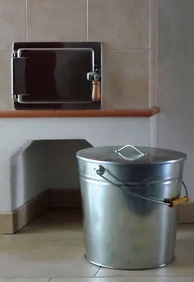 Produktbild von Asche- Eimer, Kohle-Eimer, Aschebehälter- verzinkt mit Griff und Deckel