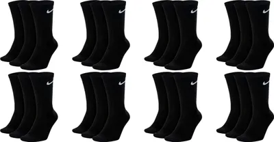 Produktbild von 12 Paar Nike Everyday Lightweight Crew SX7676 Tennis Socke - Farbe: Schwarz - Größe: 38-42