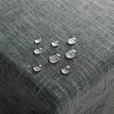 Immagine prodotto di Tovaglia 240x140 cm, grigia, aspetto lino, idrorepellente, rettangolare, 300 GSM