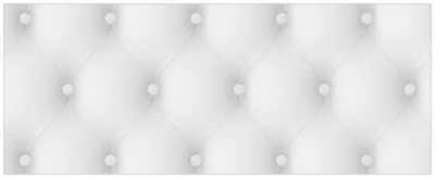 Produktbild von Wallario Premium Glasbild, freischwebende Optik, kräftige Farben, Größe 80 x 32 cm Motiv Weiße Ledertür