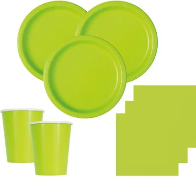 Produktbild von Plastik Tischdecke Neon Grün