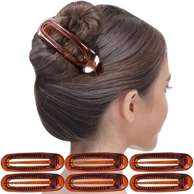 Immagine prodotto di 6 graffette per capelli a forma di artiglio, adatte alle donne
