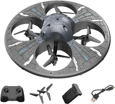 Productafbeelding van Mini Drone - RC Vliegtuig - Vliegplezier Binnen - Obstakelvermijding - 27 cm - Zwart