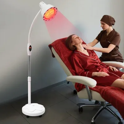 Immagine prodotto di Lampada a infrarossi riscaldante - Potenza: 275 W - Lampada terapeutica portatile - Per alleviare il dolore e favorire il recupero muscolare