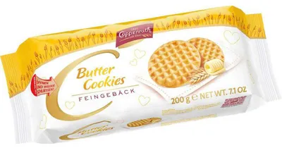Produktbild von Coppenrath Butter Cookies Hausgebäck von 200g (01.08.2024)
