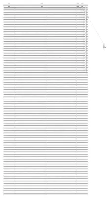 Zdjęcie produktu dla Żaluzja vidaXL, biała, 105 x 250 cm, 35 mm, z litego drewna paulownii