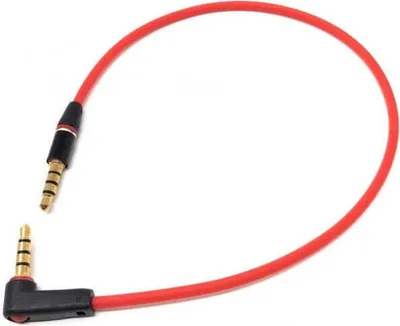 Produktbild von System-S 4 Poliges 3.5 mm Klinke gewinkelt Headset Stereo Aux Kabel Verlängerung 30 cm