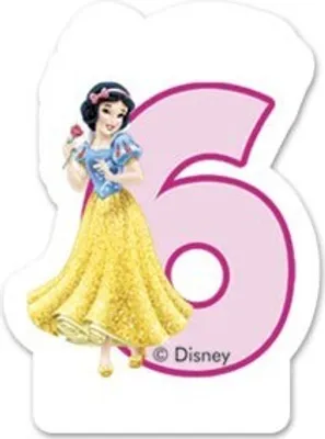 Produktbild von Disney Princess Geburtstagskerze Kerze 6 Party Kinder Geburtstag Mottoparty