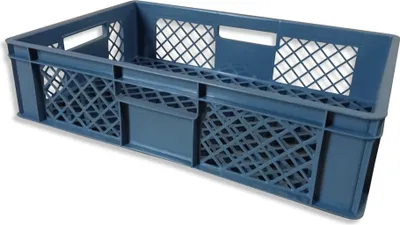 Produktbild von Bäckerkiste Brötchenbox Brotbehälter Konditorenbox Stapelbox Gitterbox EURO-Norm 15 cm grau
