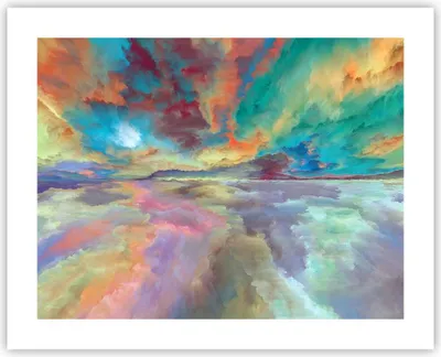 Produktbild von Poster - Poster ohne Rahmen - Abstraktion modern - 50x40 cm - Wand Bild - Wanddeko - Wandbilder - Kunstposter - Wandposter - Bilder - Kunstdruck - Wanddekoration - Wandbild - P2XAA50x40-4027