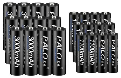 Immagine prodotto di Batterie ricaricabili, Ni-MH, compatibilità versatile, 12 AA e 12 AAA