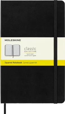 Produktbild von Moleskine Notizbuch Classic A5 Schwarz, Einfarbig, Schwarz, A5, 70 g/m², Liniertes Papier, Hardcover