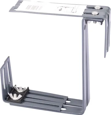 Produktbild von BURI Balkonkastenhalter 2er-Set Blumenkastenhalter Balkonkastenhalterung Balkonkasten, Farbe:weiss