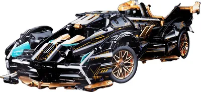 Produktbild von Technic Sportwagen V12 Bausteine 1:14 – 1000-teiliges Konstruktionsset realistisches Auto-Modell für Kinder & Erwachsene