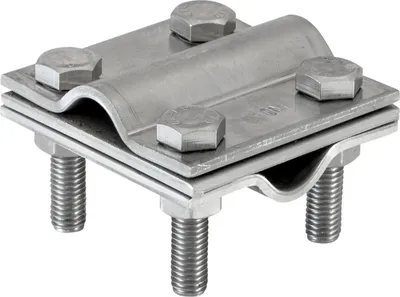 Produktbild von Obermoser Kreuzverbinder, Edelstahl V4A, 60x60x3 mm, rund/flach/rund, 1 Stk.