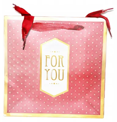 Produktbild von W&K Geschenkpapier-Tasche "For You" Gr. M