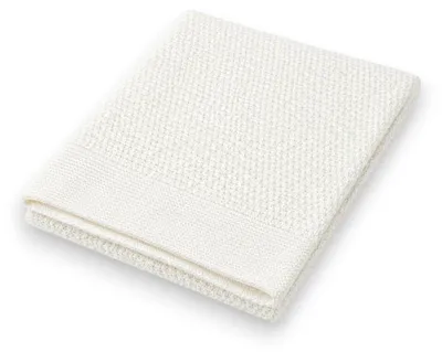 Produktbild von Baby Strickdecke » weiche Decke aus 100% Baumwolle » Babydecke 70x90cm » Krabbeldecke & Kuscheldecke » für Babys & Kleinkinder: Creme Farbe: Creme