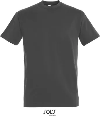 Image de SOLs 11500 | Imperial T-Shirt Hommes Unie - Couleur : Dark Grey (Solid) - Taille : XL