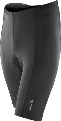 Produktbild von Spiro Herren Fahrradhose mit Sitzpolster / Radlerhose RW1482 (S) (Schwarz)