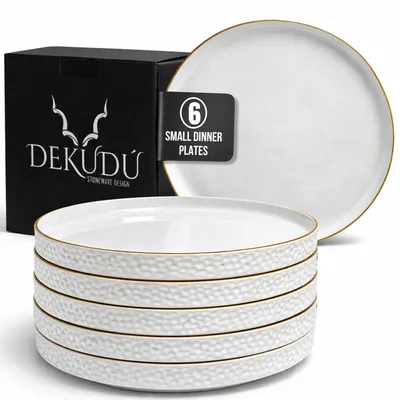 Imagen del producto de Juego de mesa de gres artesanal, de 6 piezas