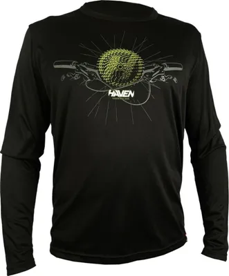 Produktbild von HAVEN Langarm Fahrradtrikot für den Sommer - NAVAHO II LONG - Schwarz/Grün L
