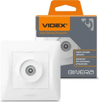 Produktbild von Videx Binera TV-Einzelantennenbuchse, weiß