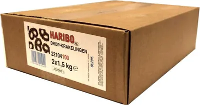 Produktbild von Haribo Lakritz Salzbrezeln, Lakritzbrezeln, Lakritze, Süßigkeiten, im Beutel, 3 kg