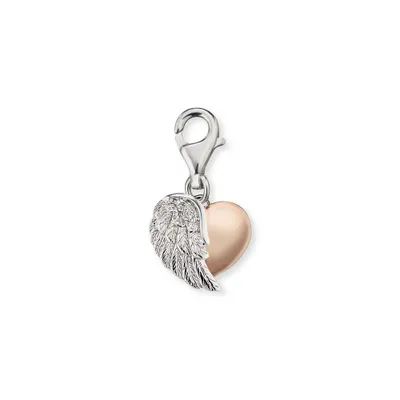 Produktbild von Engelsrufer Charm Anhänger Herzflügel ERC-HEARTWING-BICOR Silber roségold plattiert