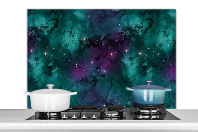 Obrázok produktu pre MuchoWow® Splashback Kuchyňa - Kuchynský backsplash - Ochrana steny pre sporák a drez Priestor - mramor - farba - vzor 100x65cm Alu-Dibond