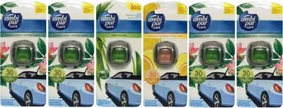 Produktbild von Febreze / Ambi Pur Car - Auto Lufterfrischer 6er pack MIX