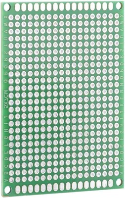 Productafbeelding van Universele Printplaten - Prototyping Boards Soldeerplaten - Elektronica Projecten - Dubbelzijdig Tin - 5x7 cm - Groen