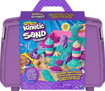 Produktbild von Spin Master Kinetic Sand - Meerjungfrau Faltbare Sandkiste