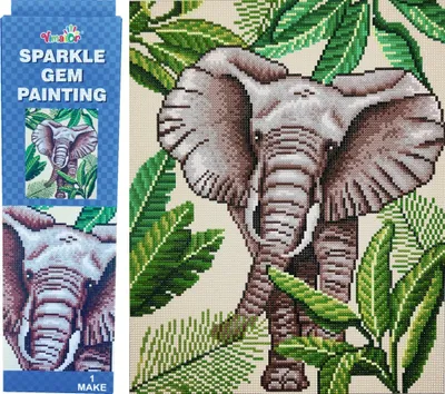 Immagine prodotto di Quadro diamantato - Elefante