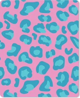 Produktbild von MuchoWow® Mauspad Mousepad Pantherdruck - Blau - Rosa - Muster 30x40 cm - Mousepads - Maus Mat - Pad - Mausunterlage - Mausmatten