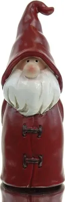 Produktbild von POSIWIO Weihnachtszaunhocker Wichtel Rot & Weiß Ø 7,5 cm - Ton