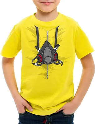 Produktbild von style3 Bad Meth Gasmaske T-Shirt Kinder kostüm crystal breaking tv serie