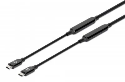 Productafbeelding van Manhattan 355964 MANHATTAN USB 3.2 Gen 2 Aktives Typ-C Kabel 3m 10 Gbit/s 60W