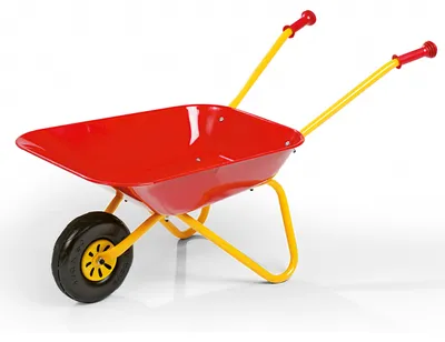 Produktbild von Rolly Toys Rote Metallschubkarre für Kinder