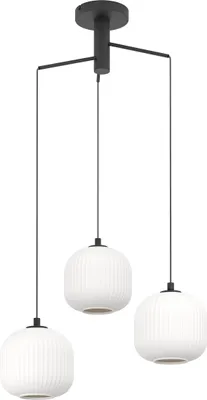 Produktbild von EGLO Hängelampe Mantunalle, 3-flammige Cluster Pendelleuchte Esstisch, Hängeleuchte, Esszimmerlampe hängend, E27, Ø 62 cm