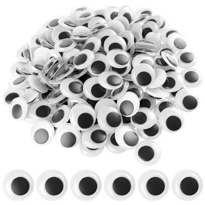 200 selbstklebende Wackelaugen, 20 mm, für Bastelprojekte