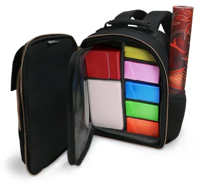 TCG-Rucksack mit Kartenfach, anpassbar, für Würfel & Deck